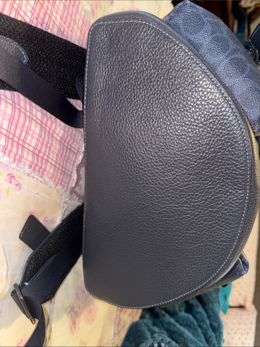 Coach Warner Signature Canvas Leather Backpack - Picture 6 of 6